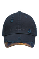 Feng Chen Wang Navy Plaid-Panel Baseball Cap