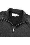 Feng Chen Wang Washed Stand Collar Top With Denim Trim