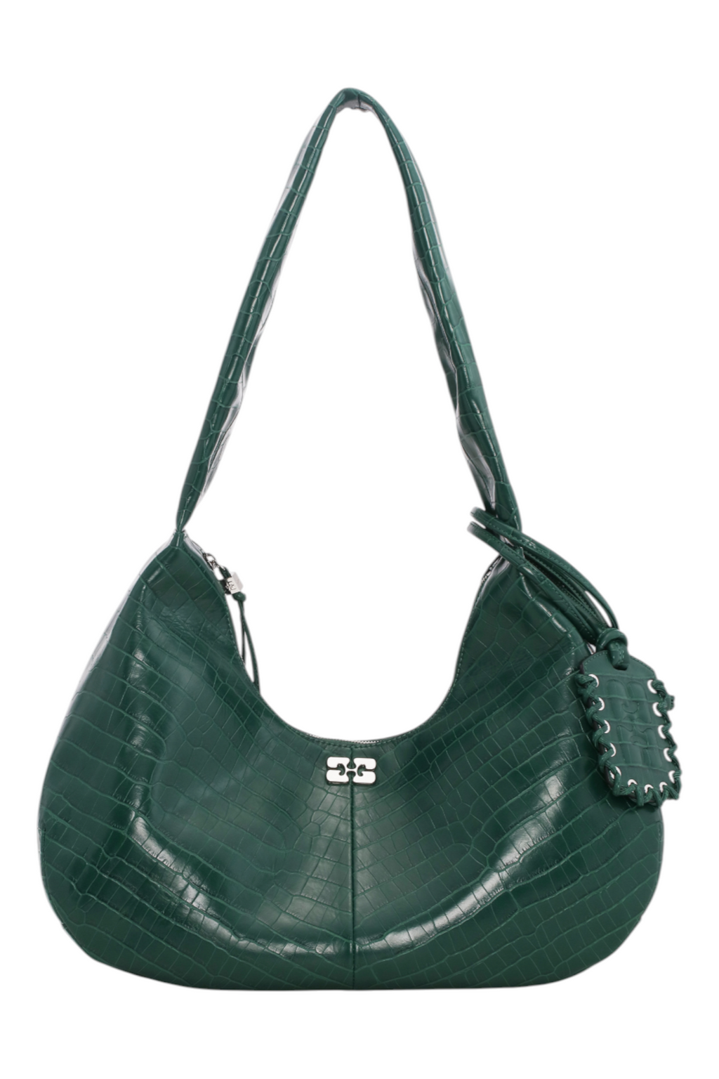 Ganni Bou Bag Hobo Medium Croco