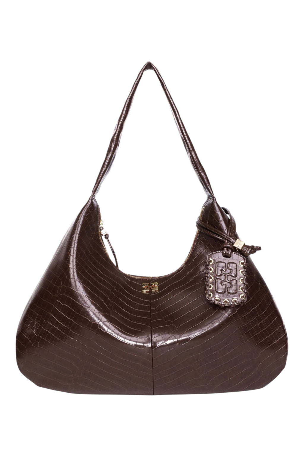 Ganni Bou Bag Hobo XXL Croco