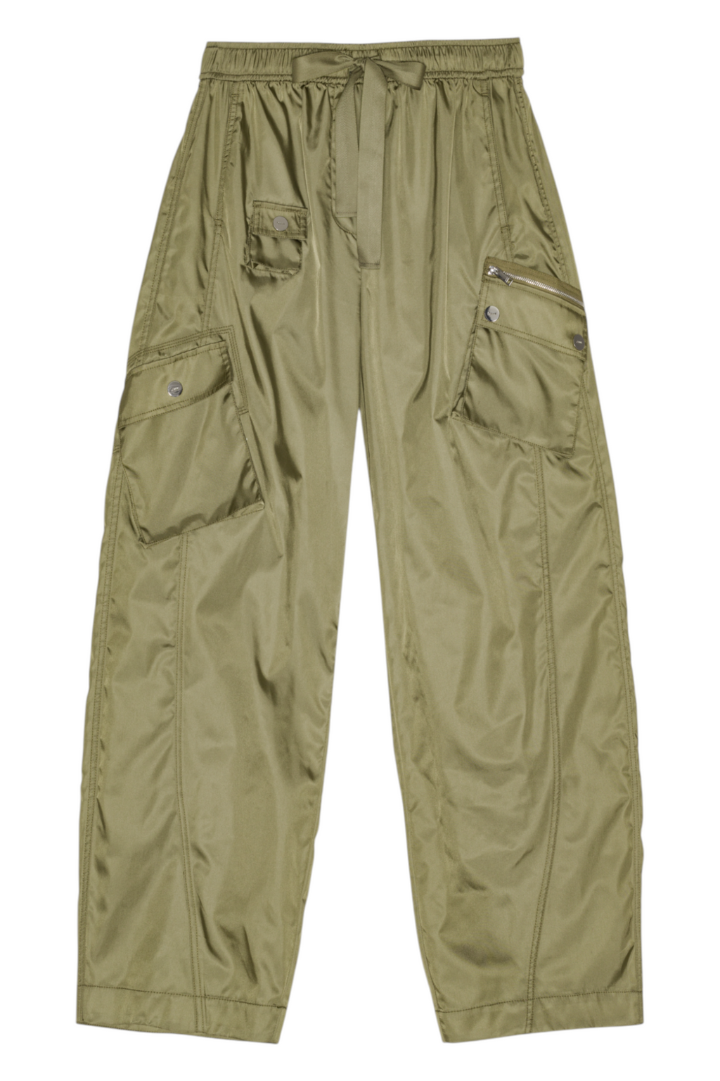 Ganni Duchesse Nylon Oversized Elasticated Pants
