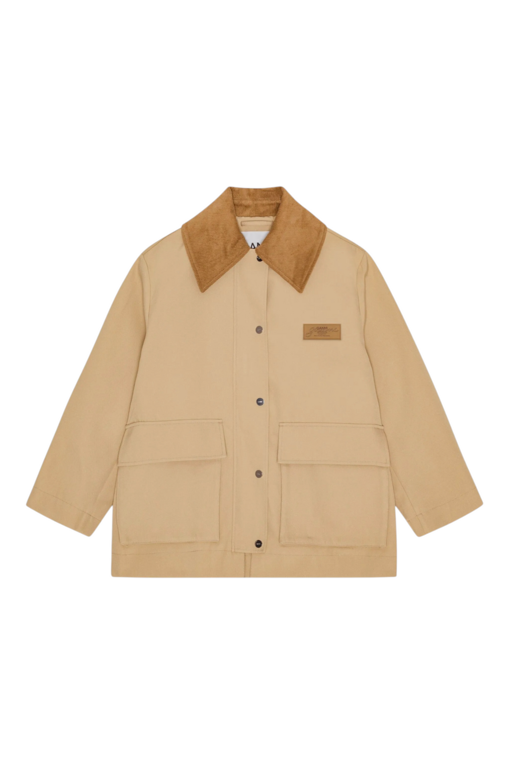 Ganni Heavy Twill Midi Jacket