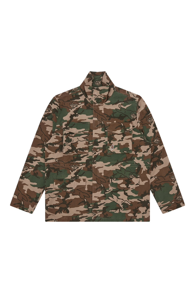 ICECREAM Running Dog Woodland Camo M65 Jacket