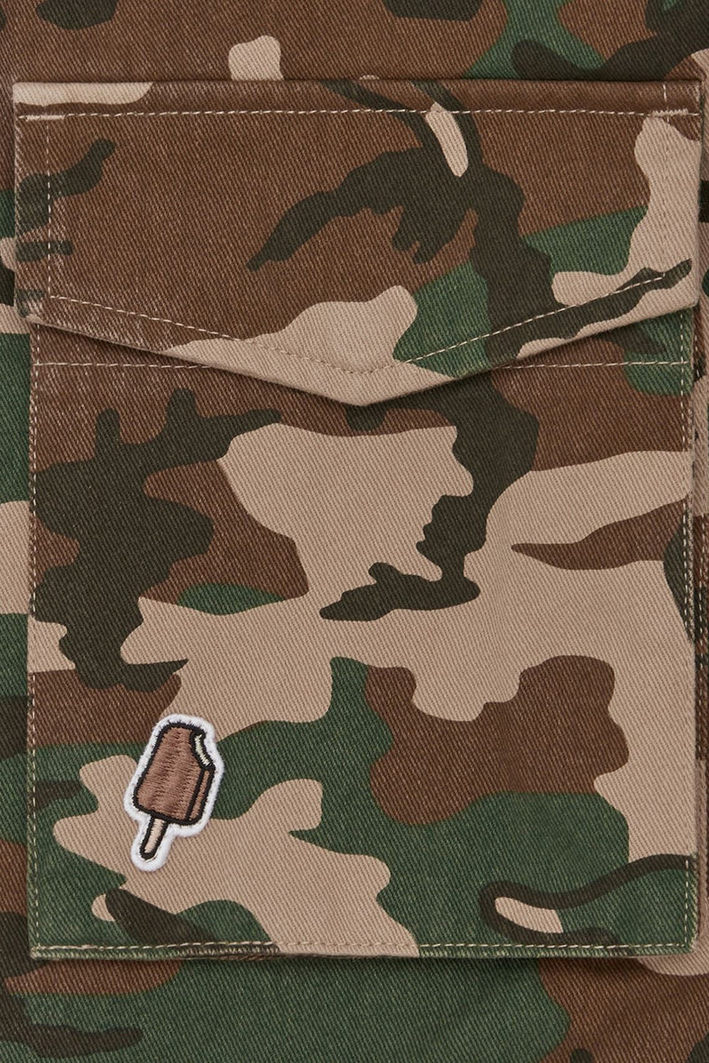 ICECREAM Running Dog Woodland Camo M65 Jacket