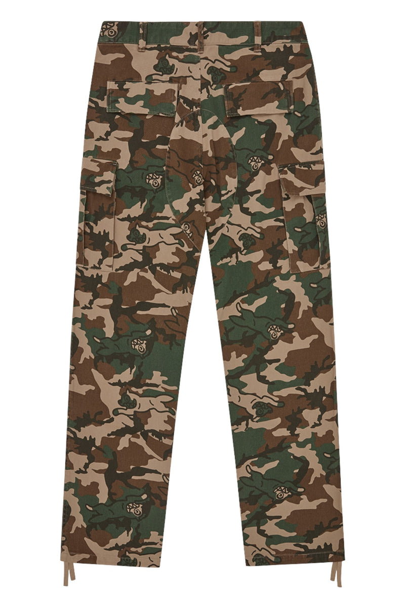 ICECREAM Running Dog Woodland Camo Cargo Pant