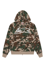 ICECREAM Running Dog Woodland Camo Zip Through Hood