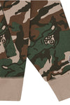 ICECREAM Running Dog Woodland Camo Zip Through Hood