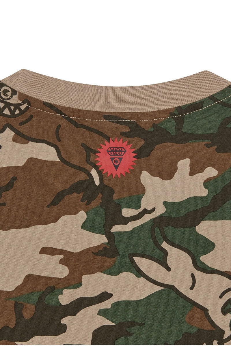 ICECREAM Running Dog Woodland Camo T-Shirt