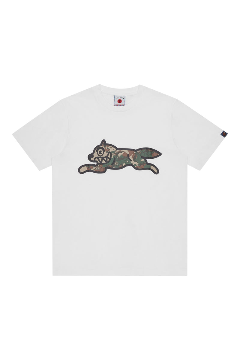 ICECREAM Camo Running Dog Woodland T-Shirt