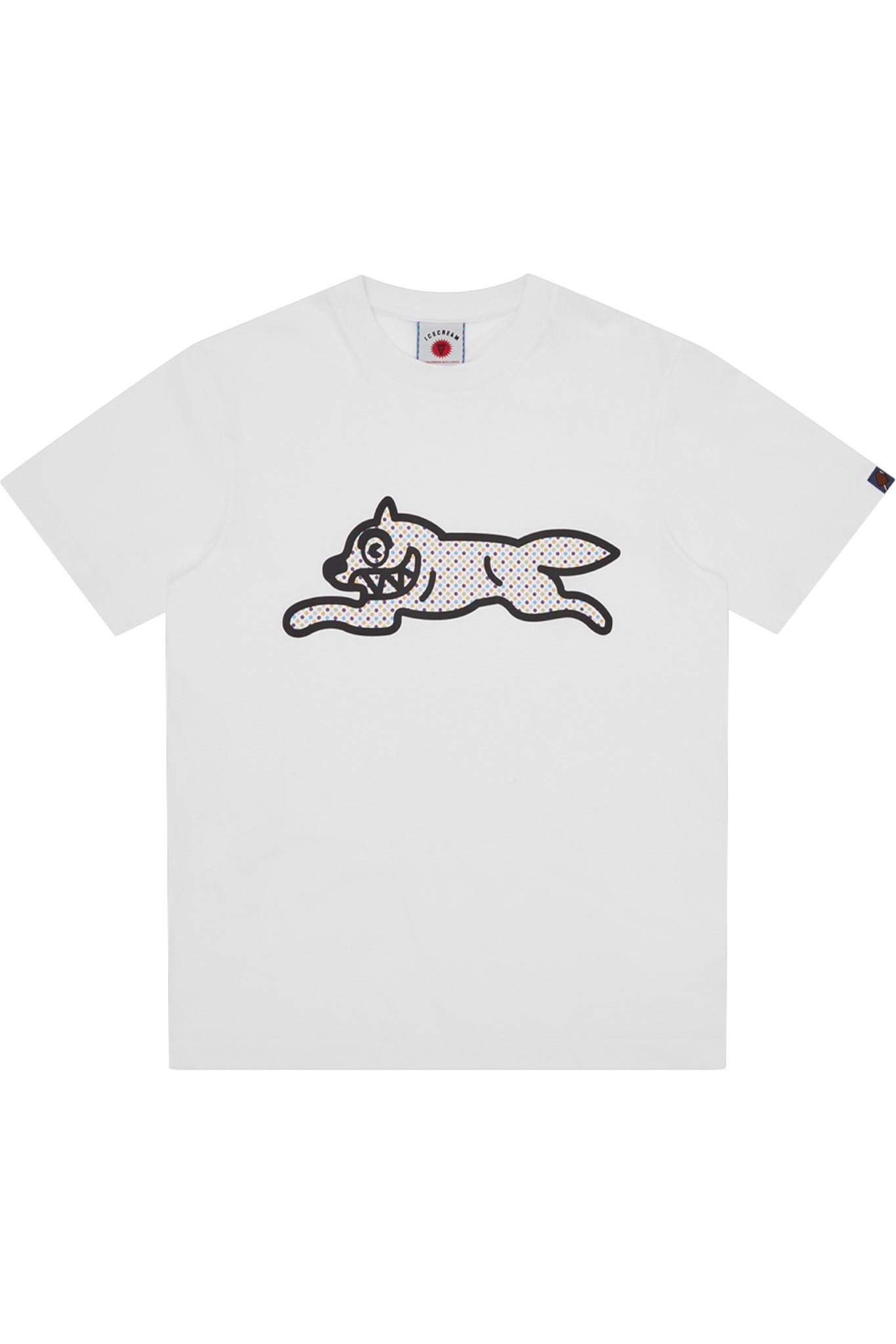 【関税込み】ICECREAM ホワイト Polka Dot Running Dog Tシャツ ICECREAM Polka Dot Running Dog T-Shirt – htown Store