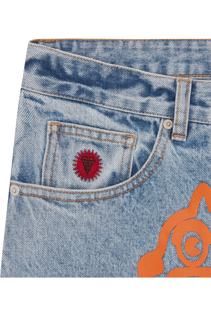 ICECREAM Running Dog Denim Shorts