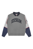 ICECREAM Collared Warm-Up Sweatshirt