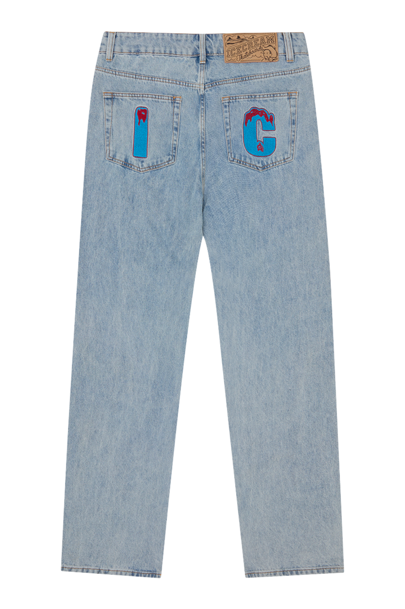 ICECREAM Crystal Running Dog Denim Pant