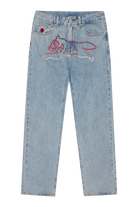 ICECREAM Crystal Running Dog Denim Pant