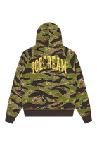 ICECREAM Smiley Tiger Stripe Full Zip-Through Hood