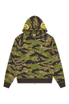 ICECREAM Smiley Tiger Stripe Full Zip-Through Hood