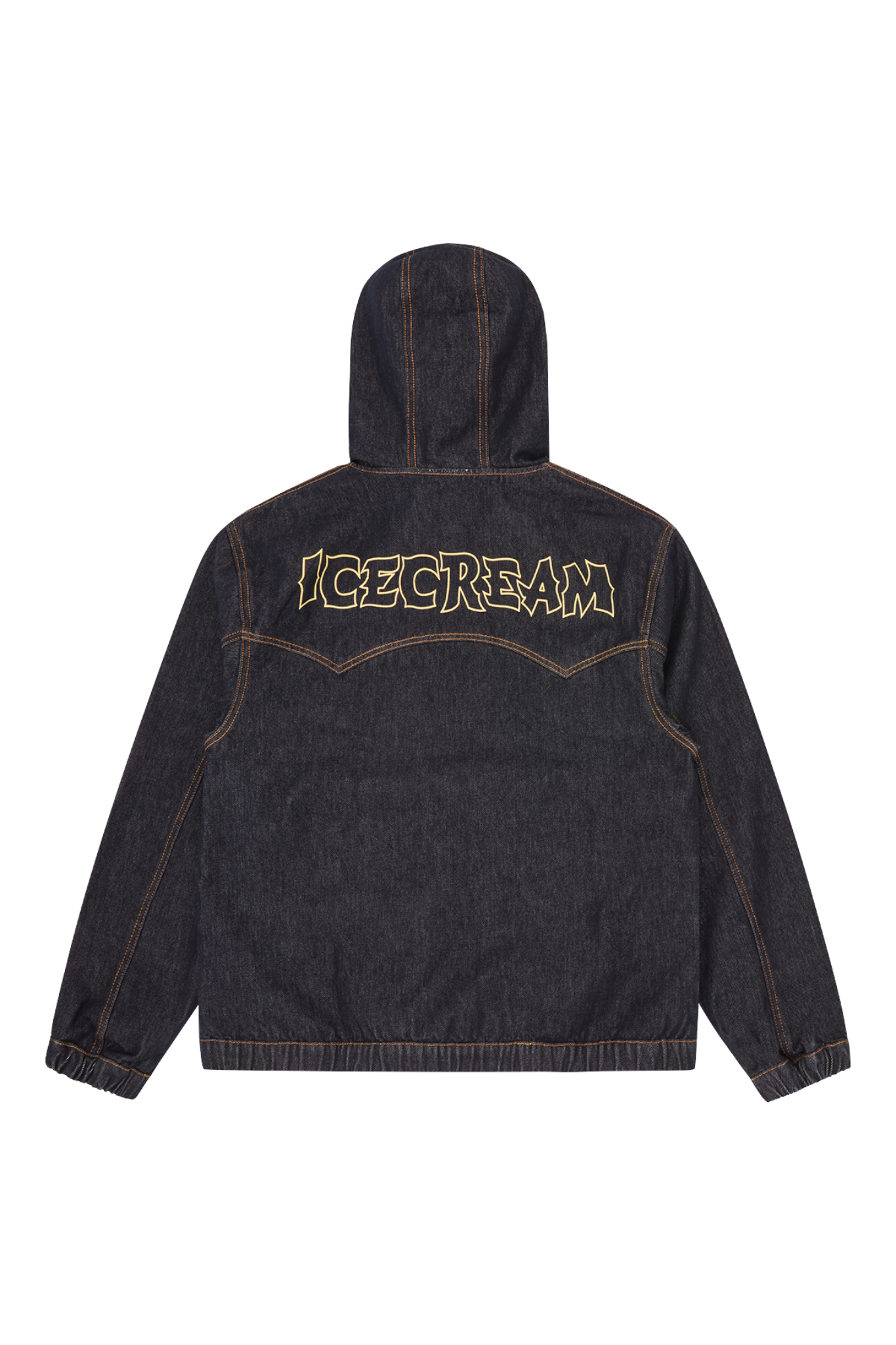 ICECREAM Western Panelled Zip Through Denim Jacket