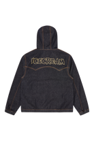 ICECREAM Western Panelled Zip Through Denim Jacket