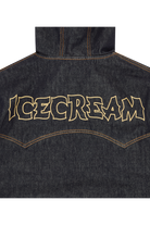 ICECREAM Western Panelled Zip Through Denim Jacket