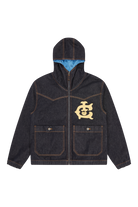 ICECREAM Western Panelled Zip Through Denim Jacket