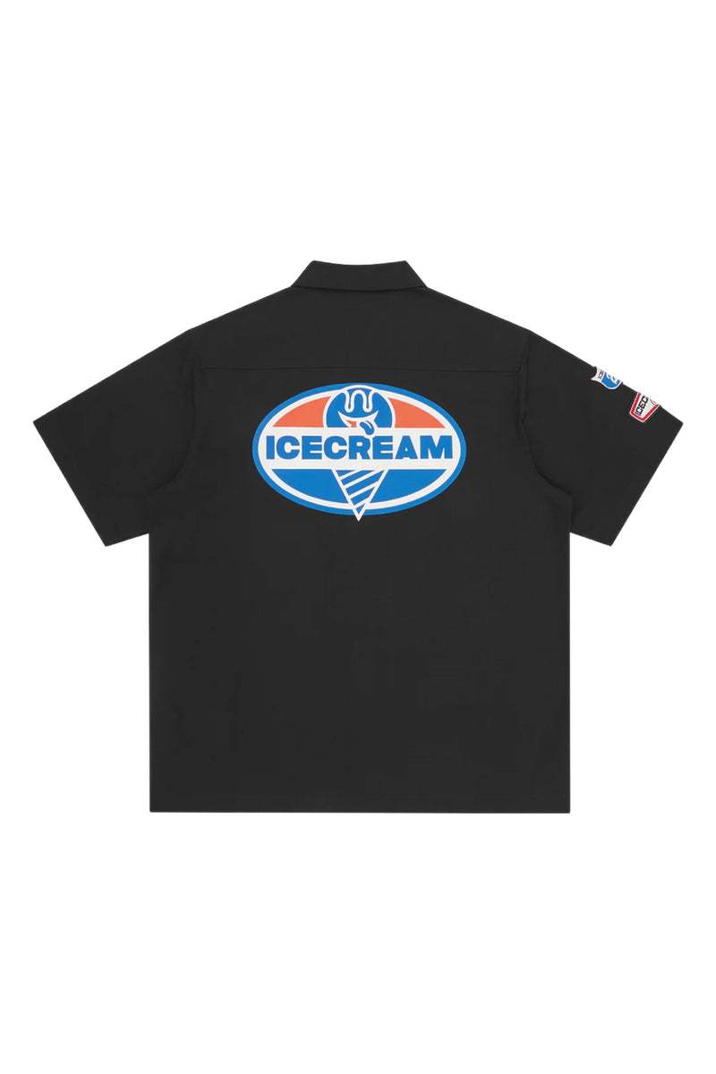 ICECREAM Short Sleeve Patch Work Shirt