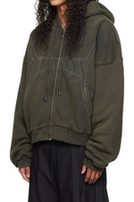 Lu'u Dan Washed Out Zip Up Hoodie