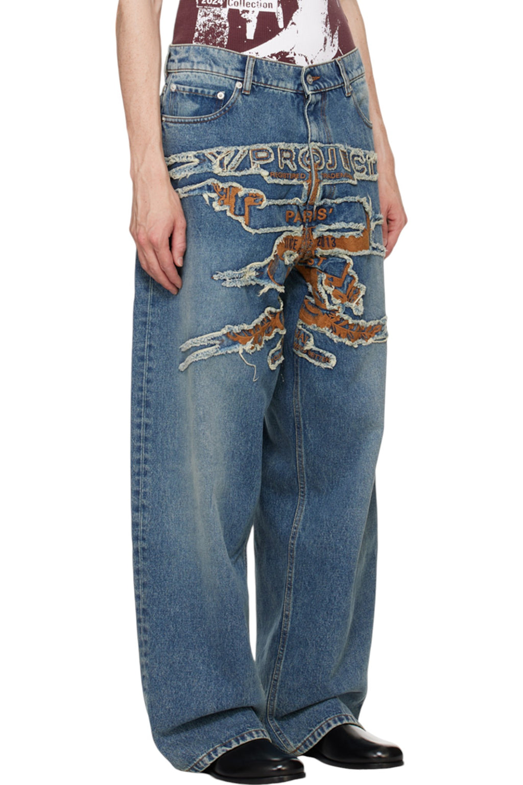 Y/Project Evergreen Paris' Best Patch Jeans