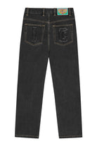 Icecream Applique Running Dog Double Scoop Denim Pants