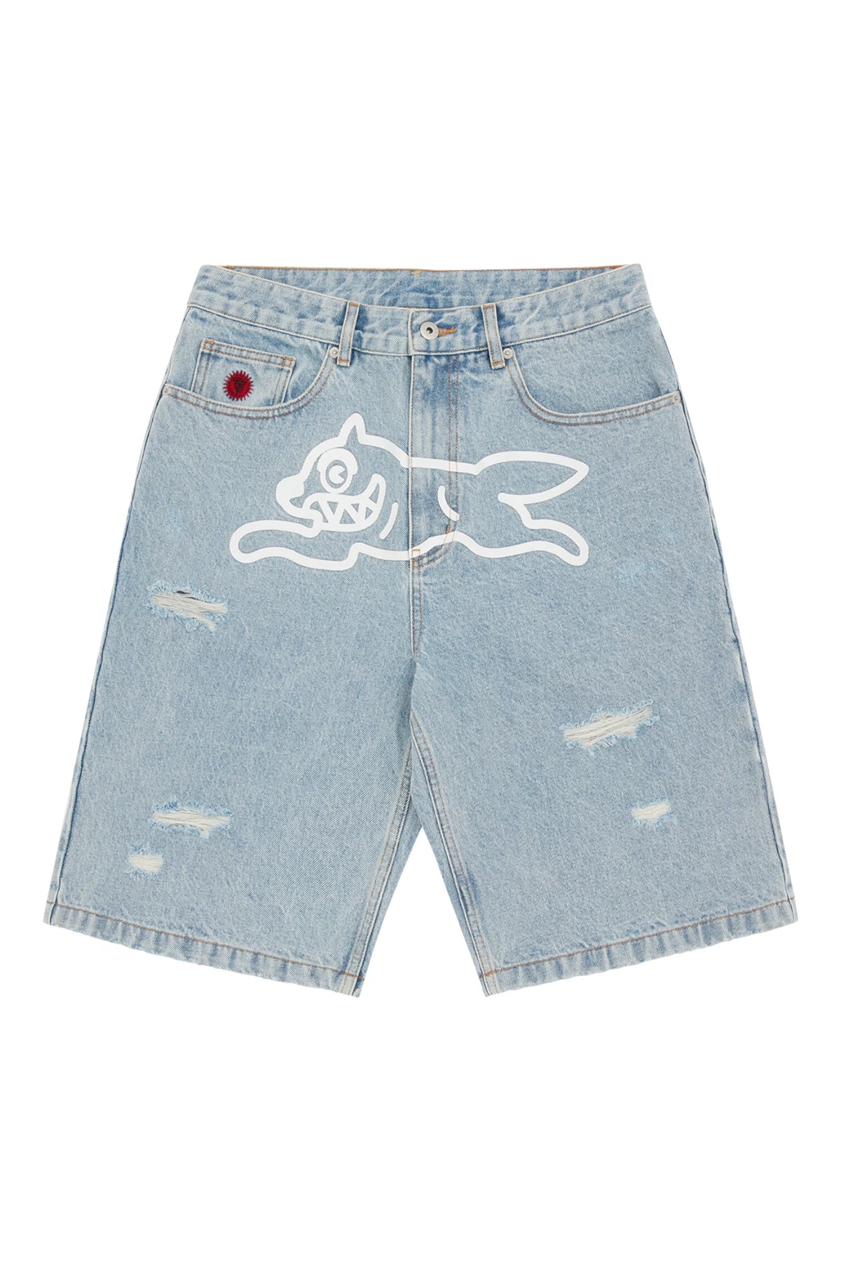 Icecream Running Dog Denim Shorts