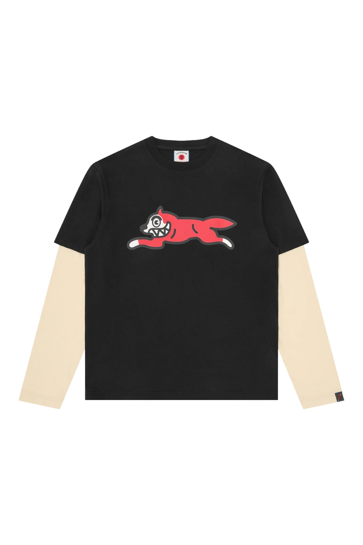 Icecream Running Dog Layered Ls T-Shirt