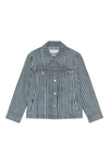 Ganni Light Stripe Denim Jacket