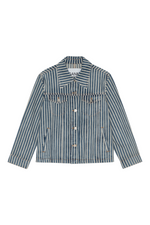 Ganni Light Stripe Denim Jacket