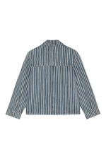 Ganni Light Stripe Denim Jacket