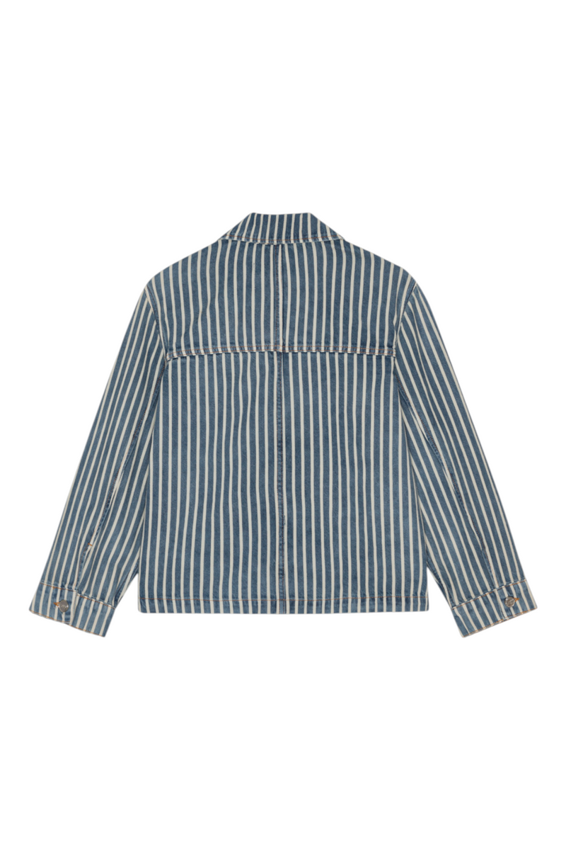 Ganni Light Stripe Denim Jacket