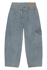 Ganni Light Stripe Denim Carpenter Jeans