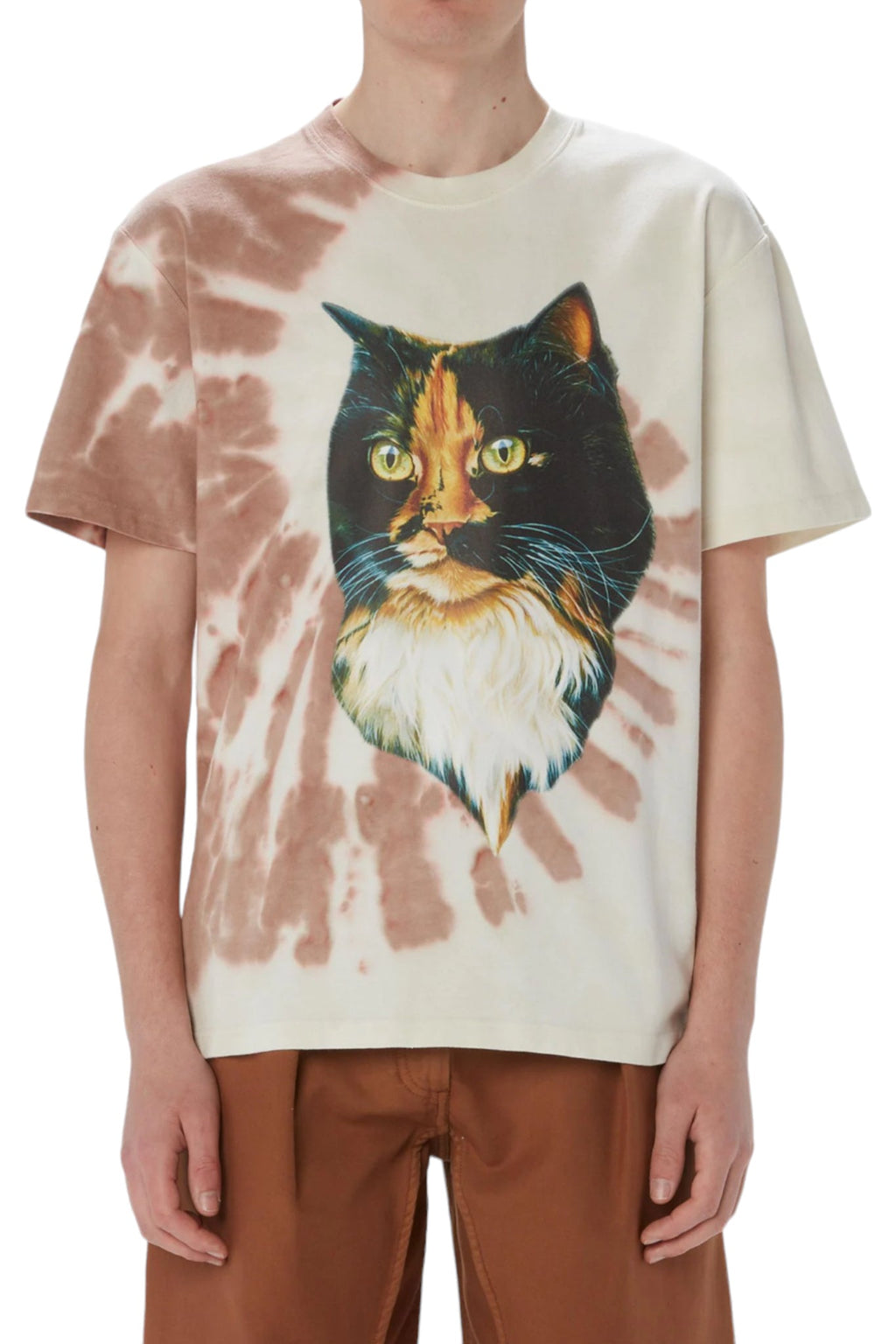 JW Anderson Cat Print Tie Dye T-Shirt