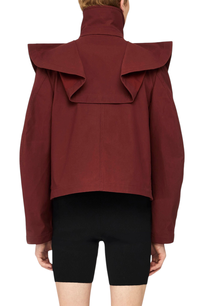 JW Anderson Oversized Collar Cropped Trench Jacket