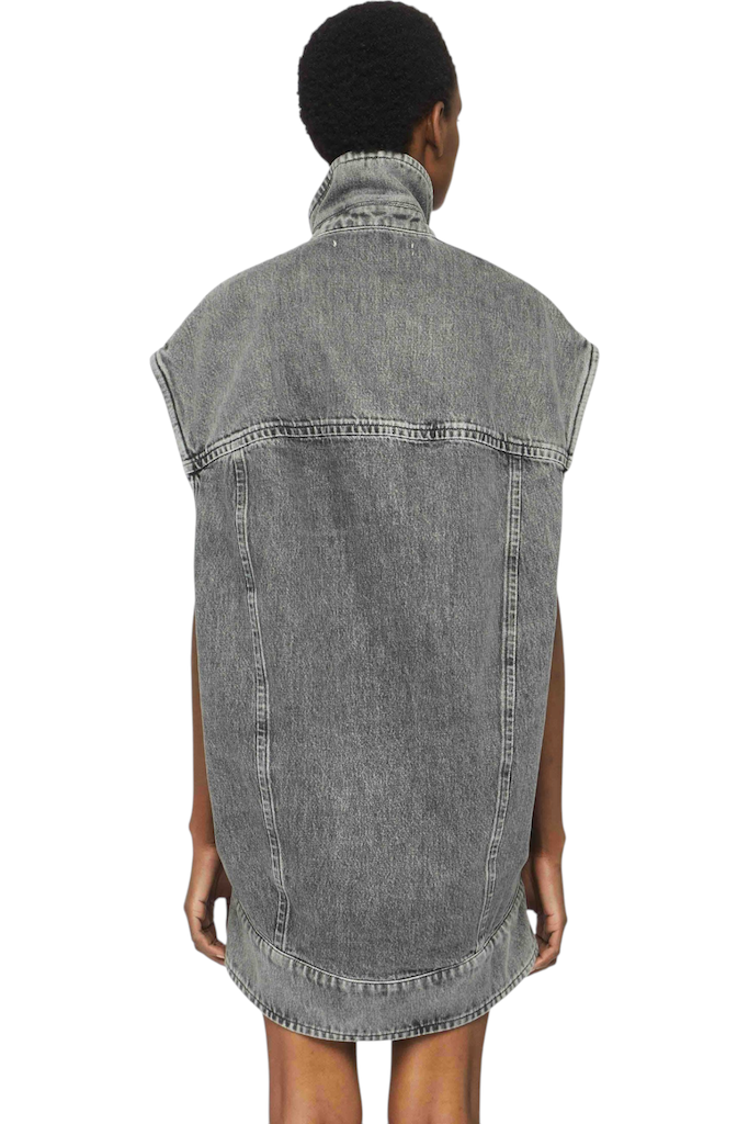 JW Anderson Oversized Sleeveless High Neck Jacket