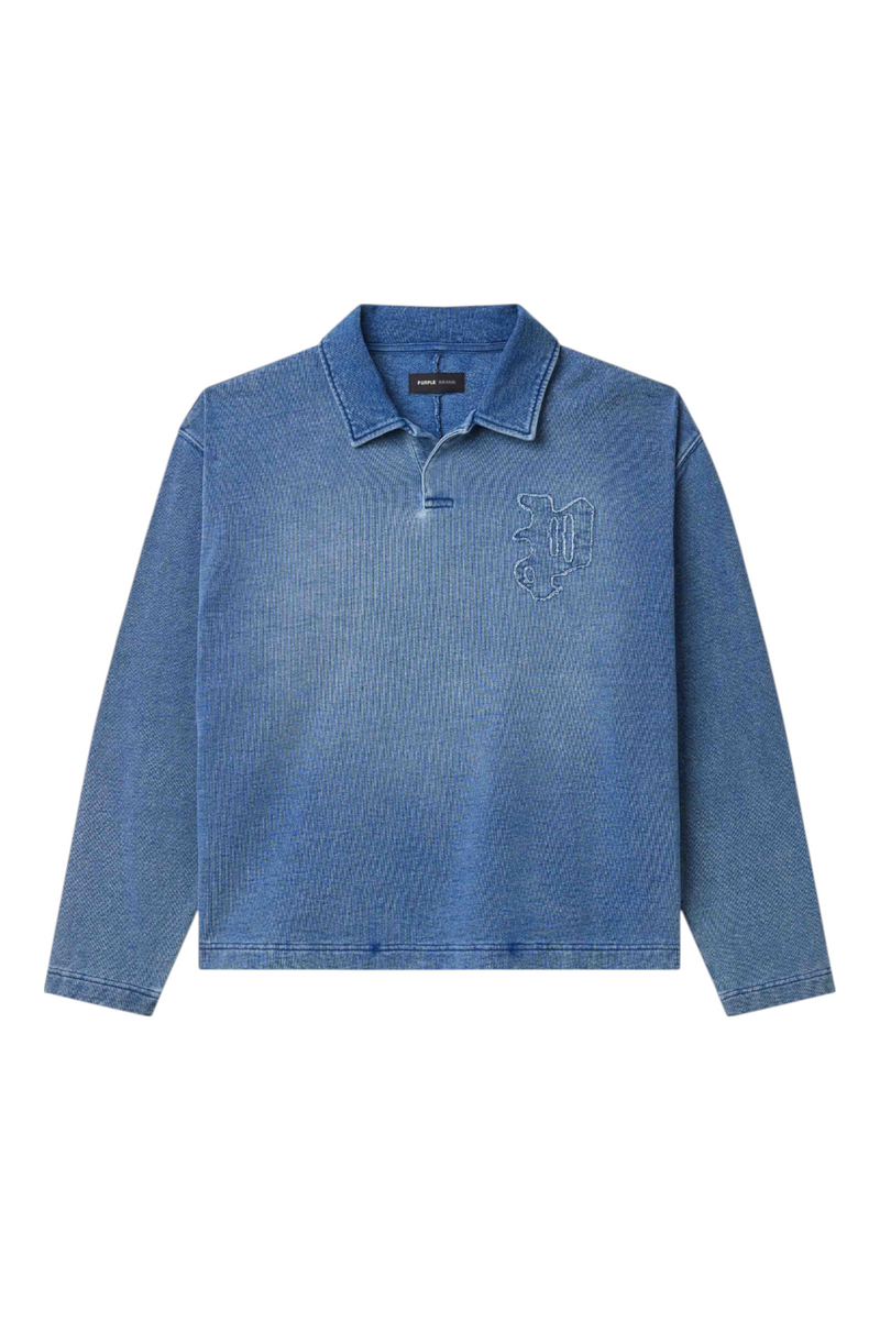 Purple Brand Gothic P Rugby Shirt