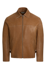 Guess USA Crackled Leather Jacket