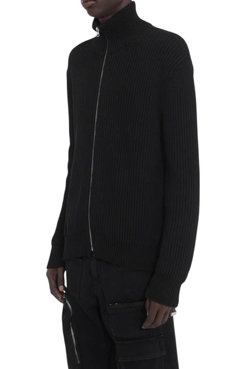 MM6 Maison Margiela Ribbed Knit Sportsjacket