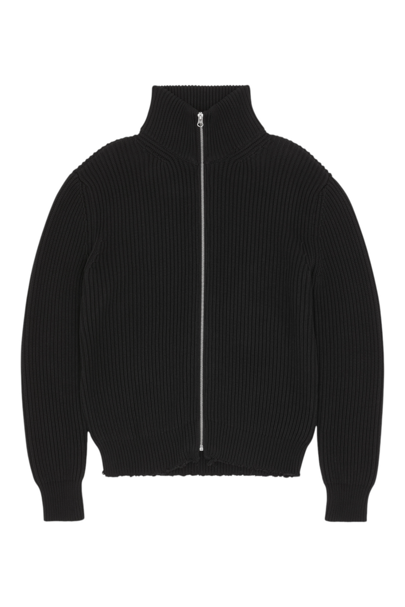 MM6 Maison Margiela Ribbed Knit Sportsjacket