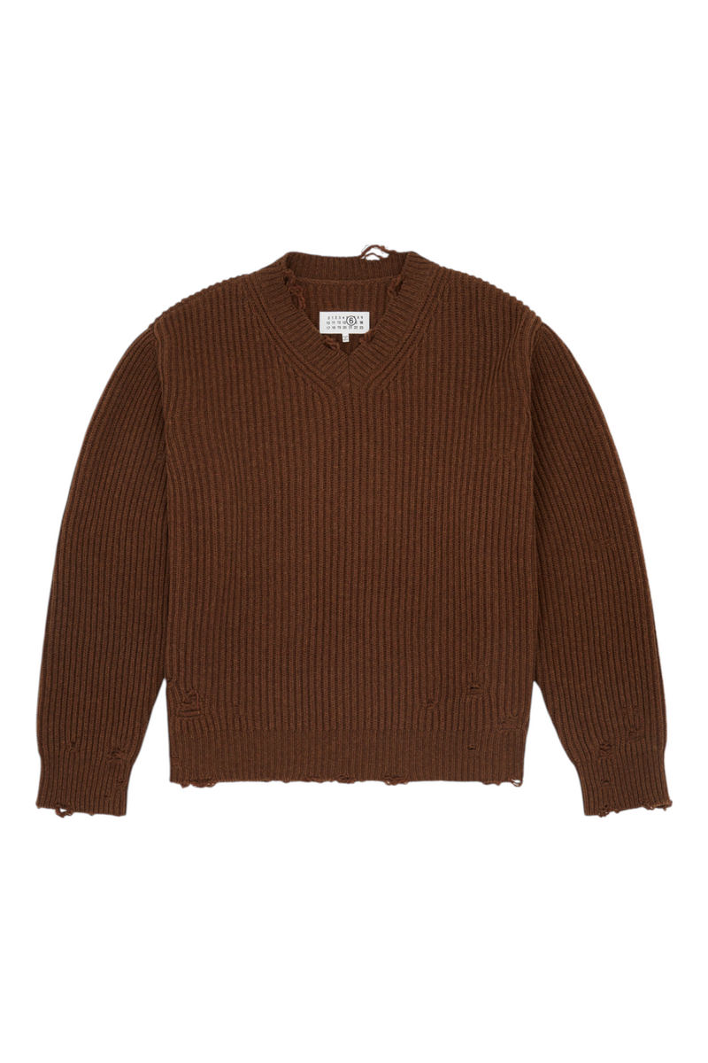 MM6 Maison Margiela Ribbed Wool Knit