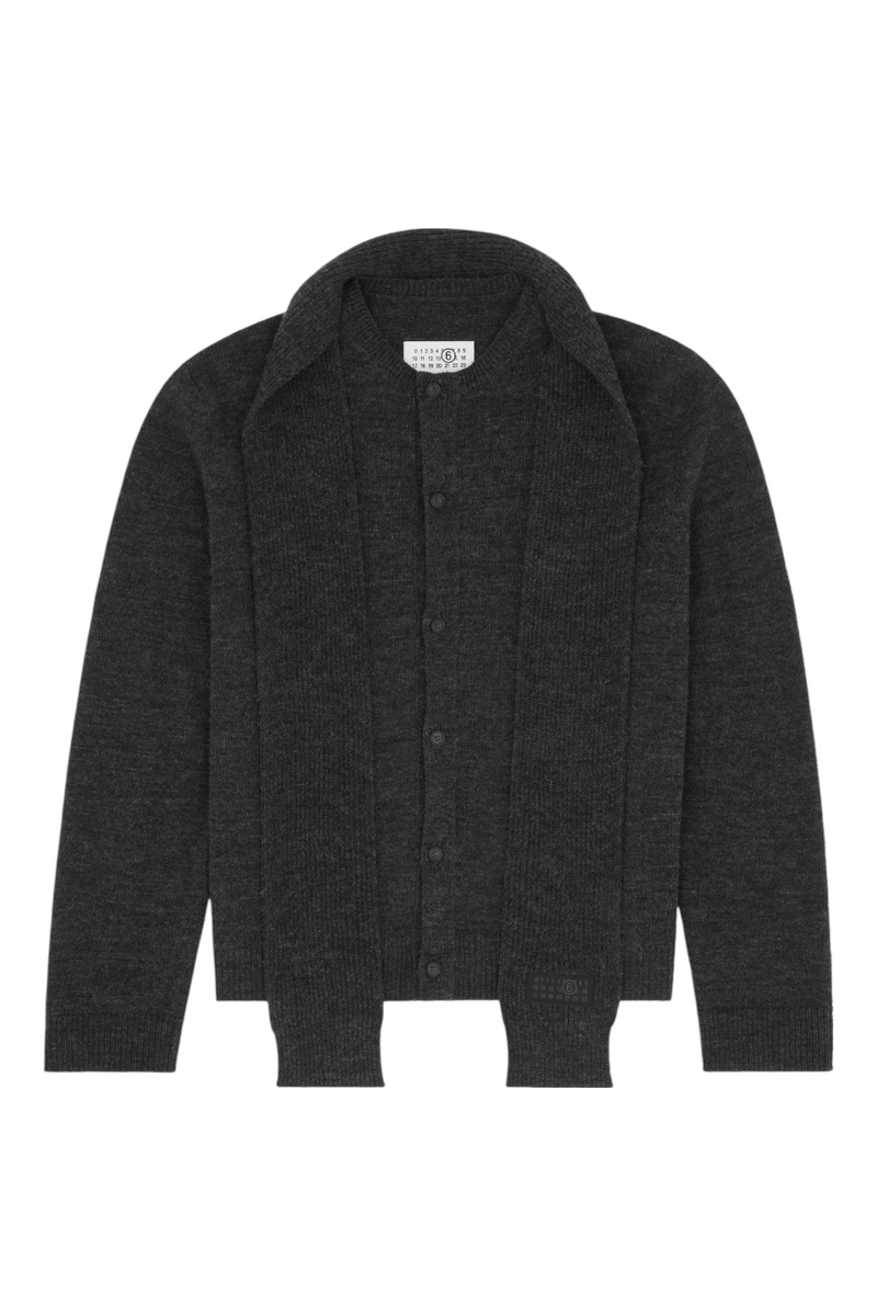 MM6 Maison Margiela Scarf Knit Cardigan