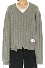 Charles Jeffrey Loverboy Label Cable Knitted Jumper