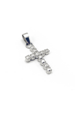 Martine Ali Silver Stone Cross Necklace