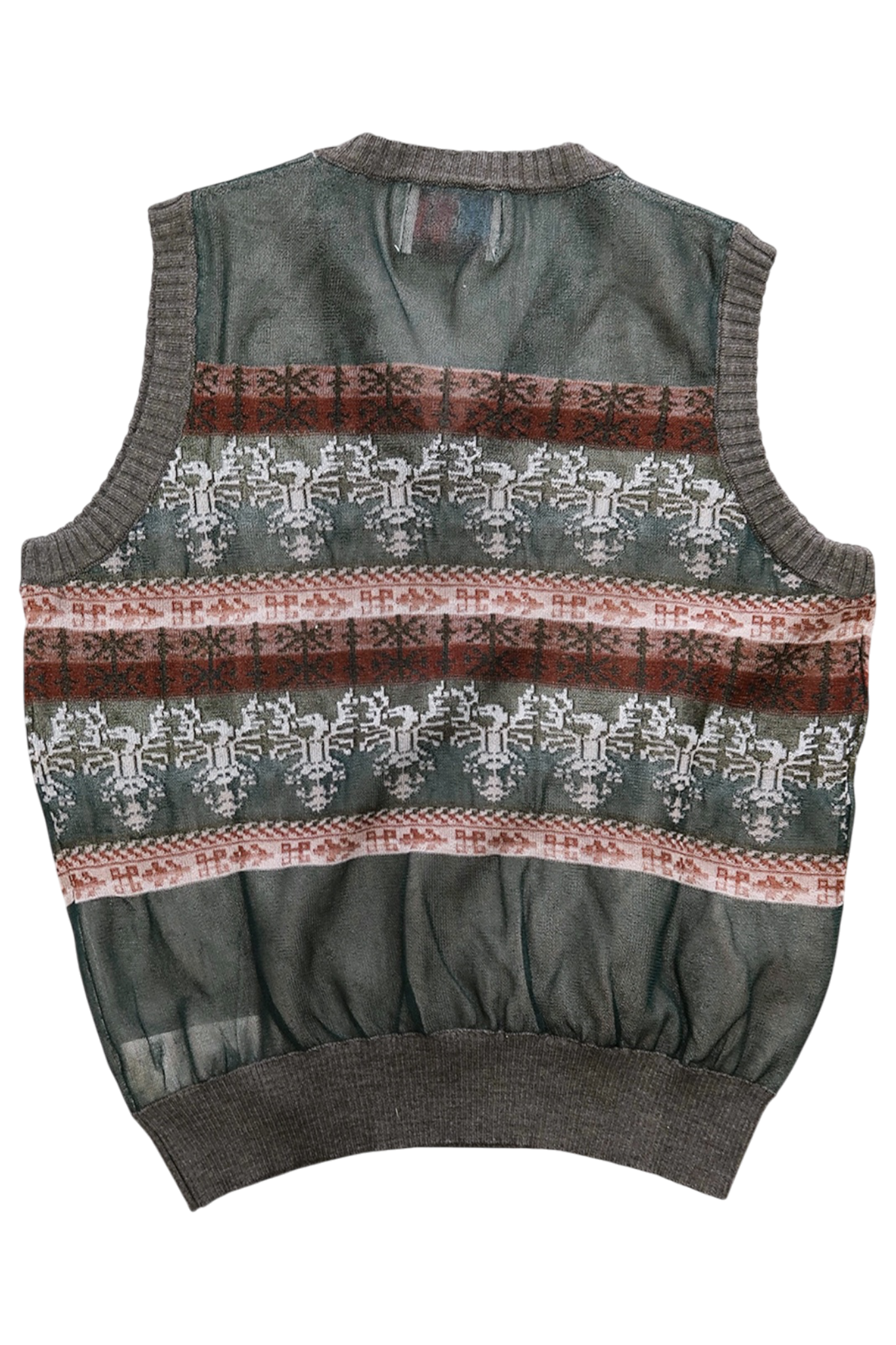 Oscar Ouyang Jacquard V Neck Vest