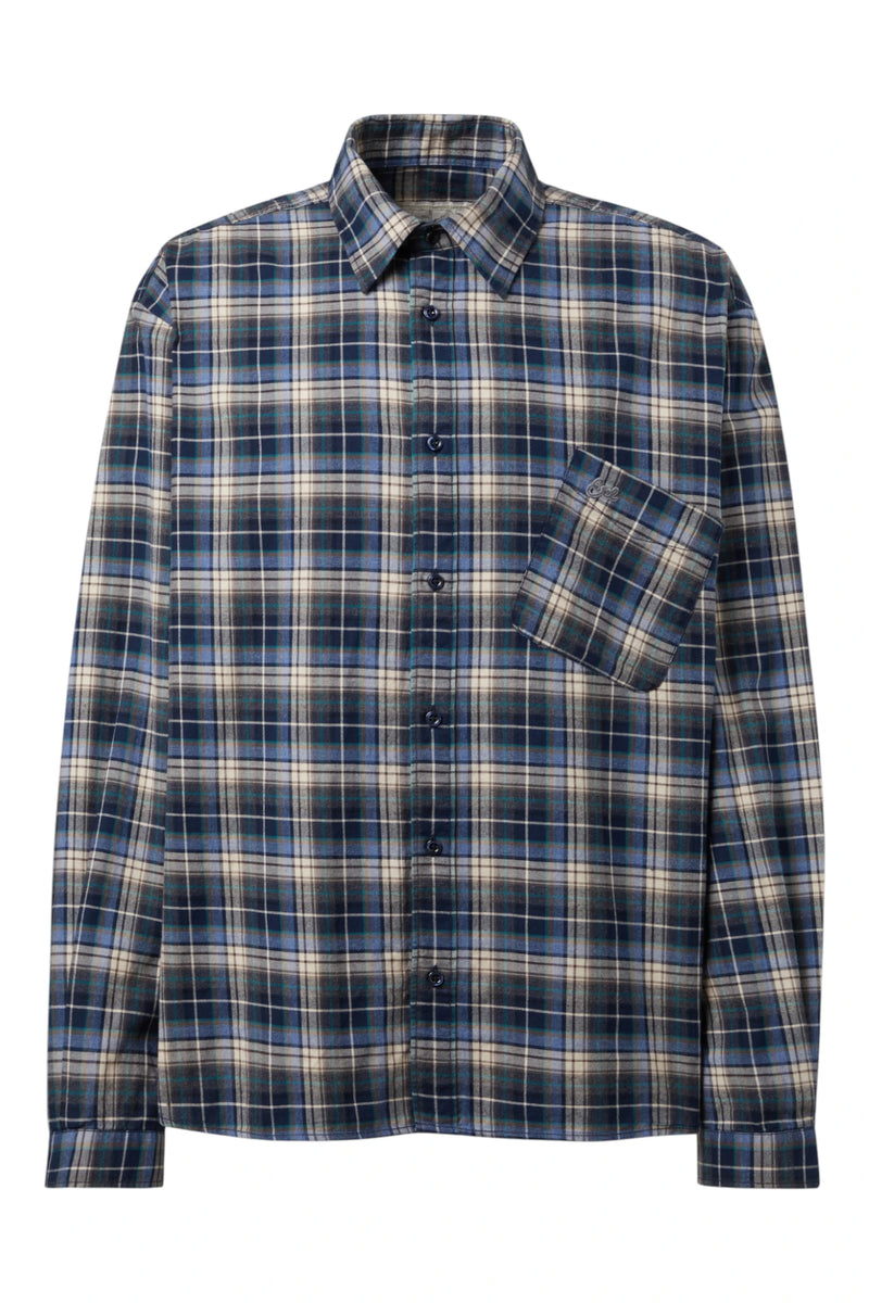 ERL Blue Plaid Shirt