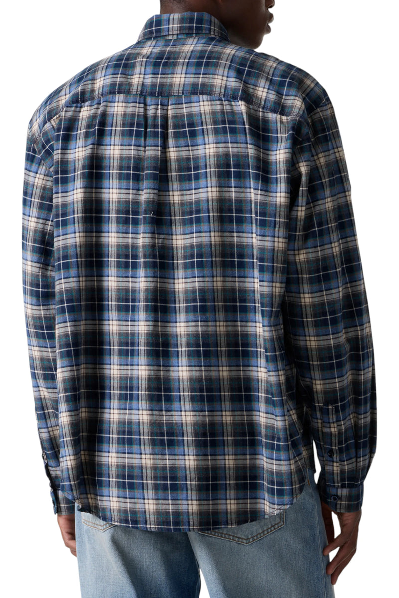 ERL Blue Plaid Shirt