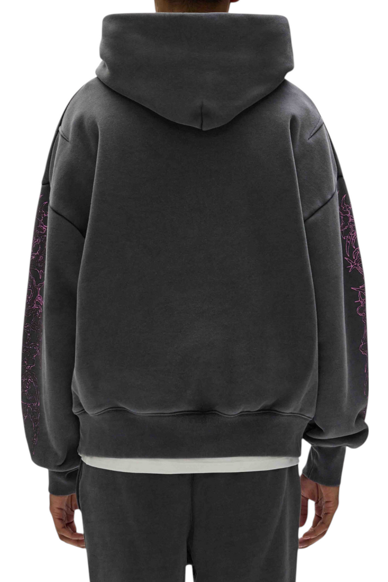 Purple Brand Arched Gothic Hoodie